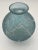 Glass René Lalique Art Deco "Milan" Frosted Blue Patinated Glass Vase, 1929 For Sale - Image 7 of 14
