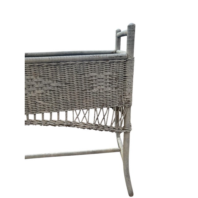 Antique Wicker Plant Stand For Sale In Los Angeles - Image 6 of 8