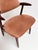 This typical vintage cowhorn chair is recognizable by its armrests shaped like a cowhorn. This distinctive wooden chair is...