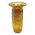 Roger Roland Golden Iridescent Signed Art Glass Vase (Hand Blown, 8.75-inch, Vintage) For Sale