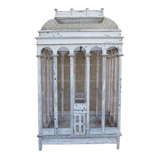 Huge 5’ Tall Rustic Birdcage For Sale