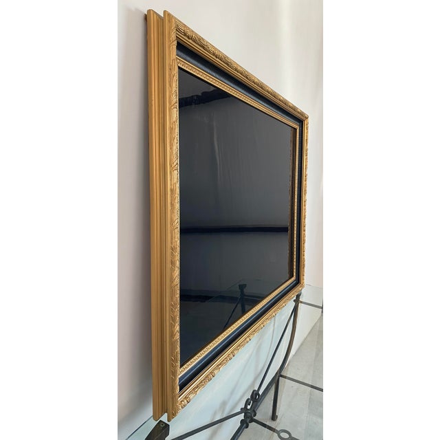 Hand Lacquered Piano Lid in Gilt Wood Frame For Sale - Image 12 of 16