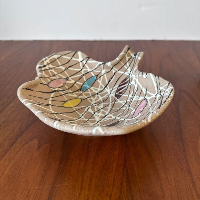 Mid-Century Modern Fratelli Fanciulacci Italian Ceramic Vase + Bowl Set For Sale - Image 3 of 6