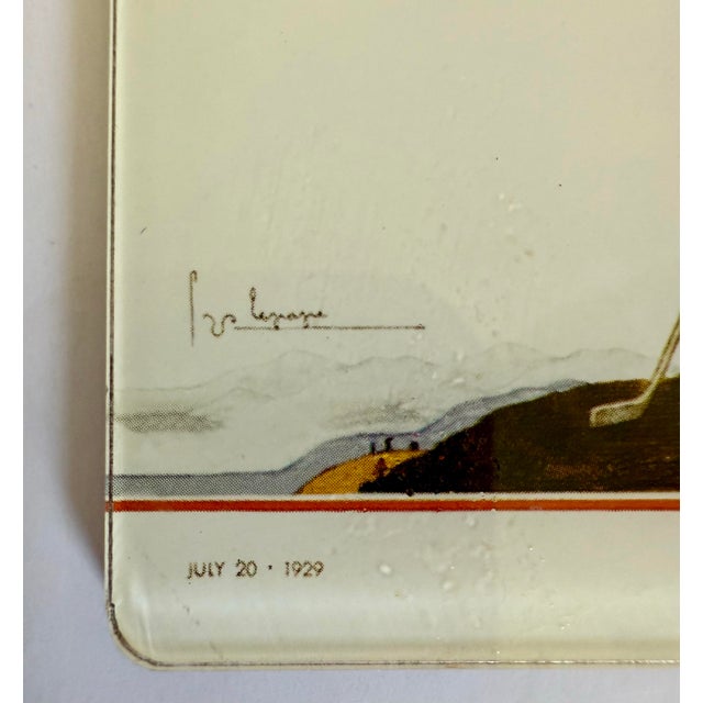 1980s Set of 4 Vogue 1929 Magazine Cover Art Deco Cork-Back Coasters For Sale - Image 5 of 10