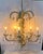 1970s Vintage Gray 5-Light Hollywood Regency Palm Tree Chandelier Attributed to Hans Kogl For Sale - Image 5 of 11