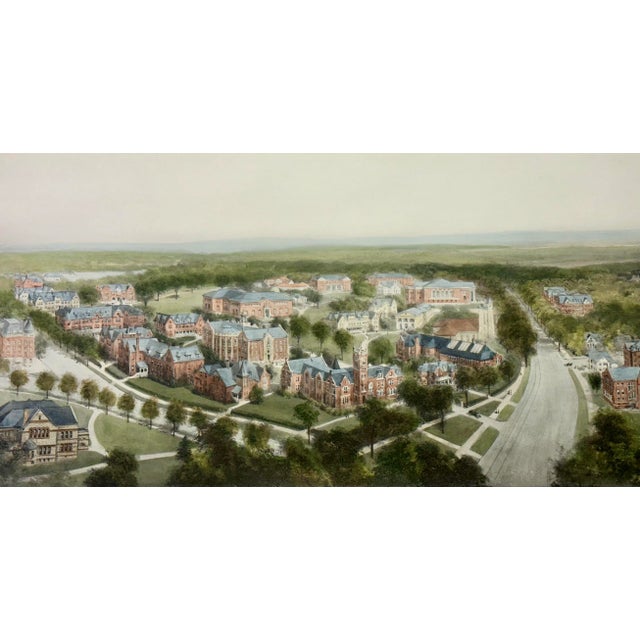 Smith College Engraving, After Richard Rummell, c.1913 — Hand-Colored Print, Large For Sale