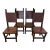 Vintage South Cone Trading Co. Spanish Colonial Peruvian Leather Dining Chairs- Set of 4 For Sale