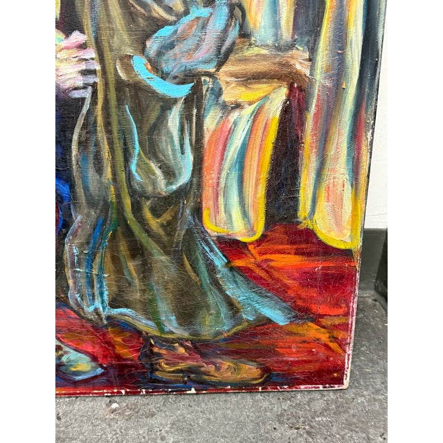 Original Acrylic on Canvas Painting, Artist Unknown For Sale - Image 11 of 12