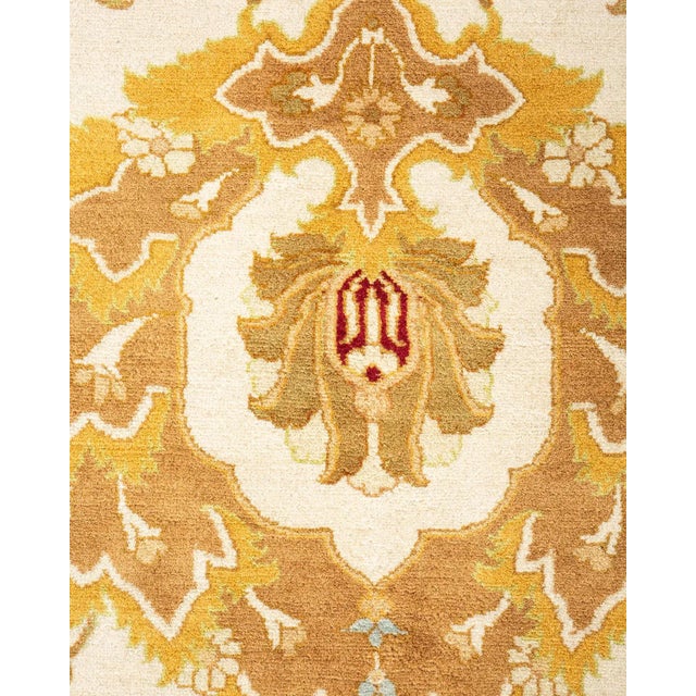 Traditional Mogul, One-of-a-Kind Hand-Knotted Area Rug in Ivory, 10' 2" x 13' 9" For Sale - Image 3 of 8