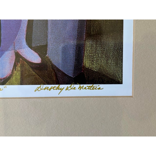 Vintage Signed & Numbered Dorothy De Matteis “Classical/Jazz Musicians” Framed Limited Edition Print For Sale - Image 4 of 12