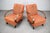 Rare pair of 1930s Czechoslovak armchairs attributed to Jindřich Halabala, featuring beautifully curved wooden armrests...