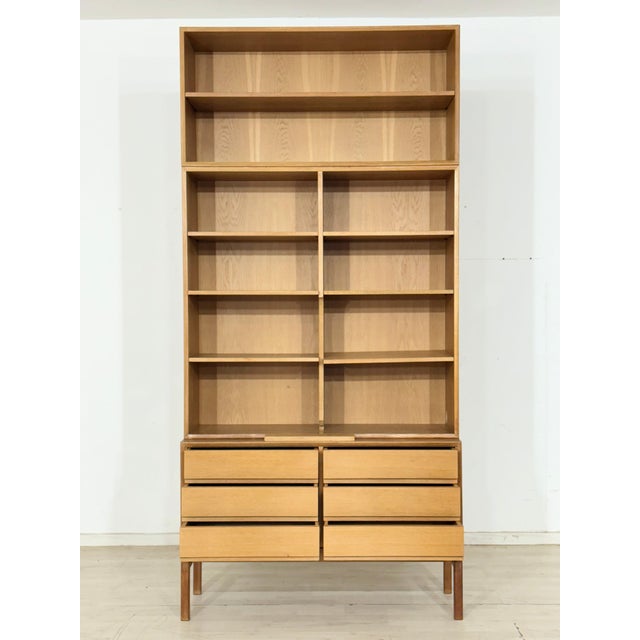 Mid-Century MTP Bookcase in Oak by Marianne Richter for Ikea For Sale - Image 3 of 9