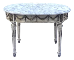 Italian Marble Cocktail Table, Neoclassical Style, Circa Mid-20th Century, Italy