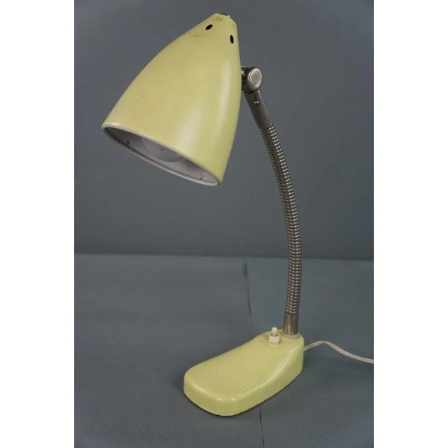 Vintage Yellow Metal Lamp/Desk Lamp, 1960s For Sale - Image 12 of 12