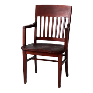 Antique Wooden Library Chair
