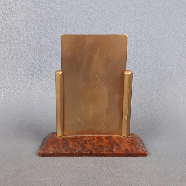 Antique Brass Engraved Altar Plate with Sacred Heart of Jesus by B. Wicker, 20th Century For Sale - Image 4 of 16