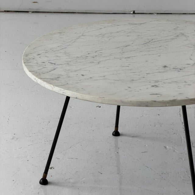 1960s 1960s Italian Carrara Marble Coffee Table For Sale - Image 5 of 9