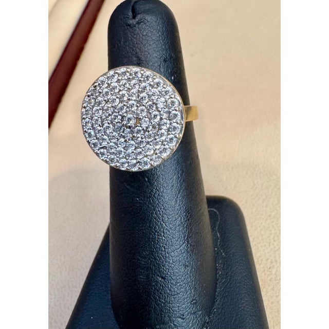 2.5 Carat Diamond Cluster Cocktail Ring 14 Karat White Gold 6.0 Grams Ring For Sale In New York - Image 6 of 8