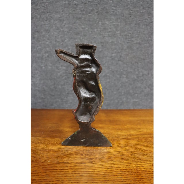 Traditional Antique Albany Foundry #94 Rabbit With Top Hat Doorstop For Sale - Image 3 of 9