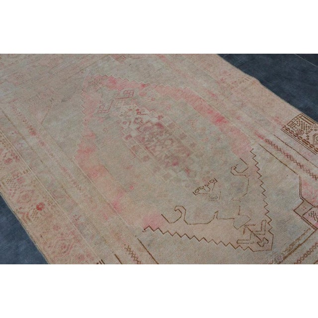 Bohemian Oushak Wool Floor Rug, 1960s For Sale - Image 4 of 11