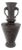 Early 20th Century Large Brass or Bronze Asian Two Handles Vase Urn Birds Motif Reliefs Clean! For Sale