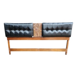 Mid 20th Century Lane Brutalist King Headboard For Sale