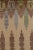 This contemporary 7x10 Scandinavian rug, hand-knotted in wool, features a rhythmic geometric design in earthy beige,...