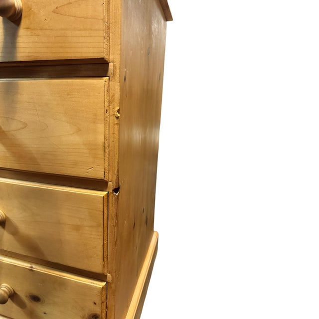 1950s Vintage Pine Nine Drawer Chest of Drawers, 1950s For Sale - Image 5 of 10