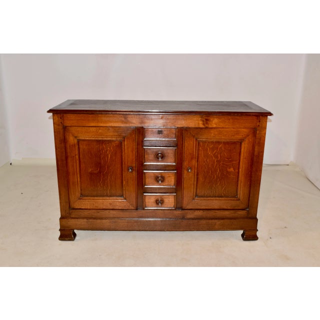 French Country 19th Century French Oak Buffet For Sale - Image 3 of 9