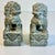 1970s Vintage Chinoiserie Boho Chic Hand Carved Granite Foo Dogs Sculptures - A Pair For Sale - Image 6 of 11