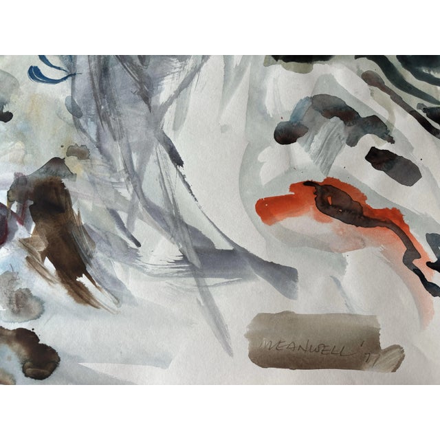 Abstract Landscape/Seascape Watercolor Painting 16.75"H x 23"W Jack Meanwell, an American/Canadian artist who lived from...