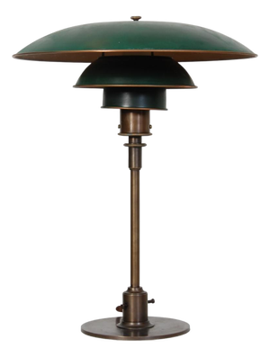 PH4/3 with Green Shades by Poul Henningsen, 1920s