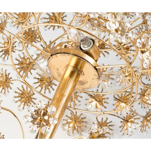 Gold-Plated & Crystal Table Lamp by Palwa, Germany, 1960s For Sale - Image 6 of 16