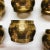 Vintage Hammered Brass Napkin Rings - Set of 6 For Sale - Image 4 of 7