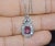 GIA Certified Natural 2.35CTS VS F Diamond Pink Sapphire 18K Solid Gold Platinum Chain Necklace For Sale In Dallas - Image 6 of 10