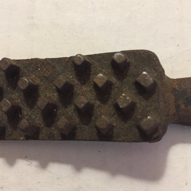 Early 1900s Vintage Iron Fish Scaler Scraper For Sale - Image 10 of 13