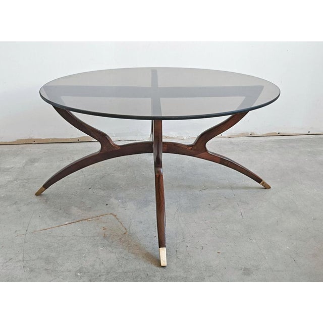 Mid-Century Ash Spider Coffee Table in the style of Carlo de Carli, 1950s For Sale - Image 11 of 14