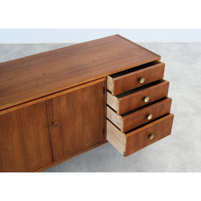 Vintage Swedish Sideboard in Teak, 1960s For Sale - Image 10 of 11