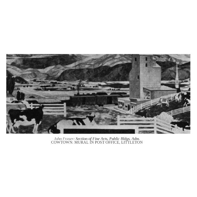 Wood 1940s Industrial "Railroad Siding" Painting on Board by John Fraser For Sale - Image 7 of 8