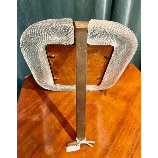 Torchon Glass Photo Frame from Barovier & Toso, 1940s, in Restored conditions. Designed 1920 to 1949 This piece has an...