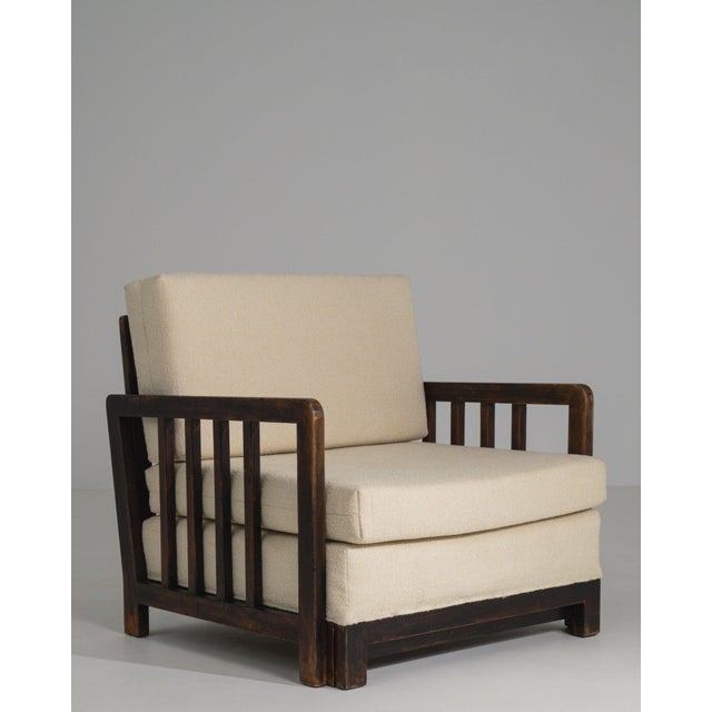 Early 20th Century France Cream Wood Armchair For Sale - Image 9 of 11