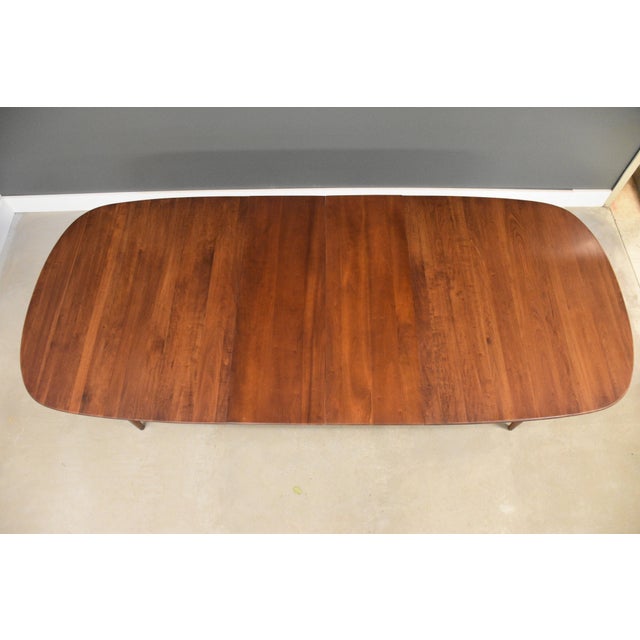 Wood 1960s Solid Cherry Dining Table by Willett Furniture For Sale - Image 7 of 12