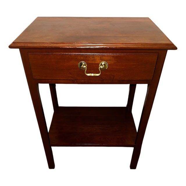 Vintage Mid-Century L. & j.g. Stickley Cherry Valley Nightstand – Fully Restored With Authentic Keeler Hardware For Sale