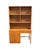 Campaign Dixie Furniture Campaigner Collection Walnut 46" Student Writing Desk W. Bookcase Hutch Top 767-532 / 767-543 For Sale - Image 3 of 15