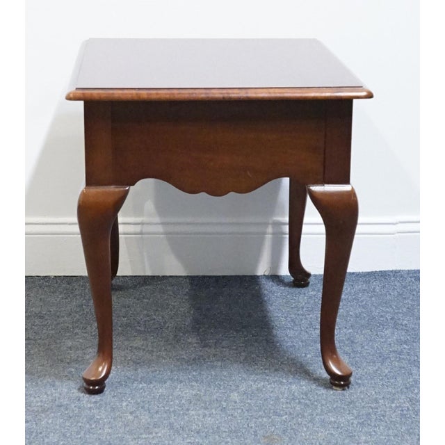 Thomasville Furniture Collector's Cherry Traditional Style 21" Accent End Table 10131-210 For Sale - Image 12 of 15