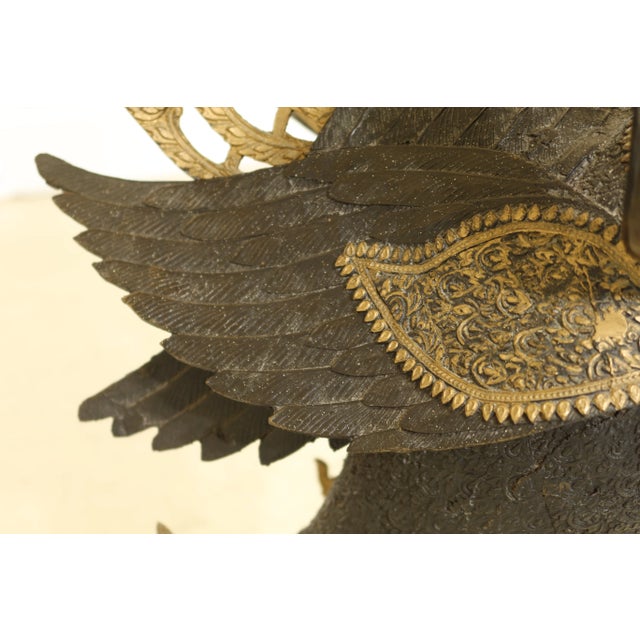 1970s Bronze Water Goddess or Tibetan Statue on Wood Base For Sale - Image 5 of 12