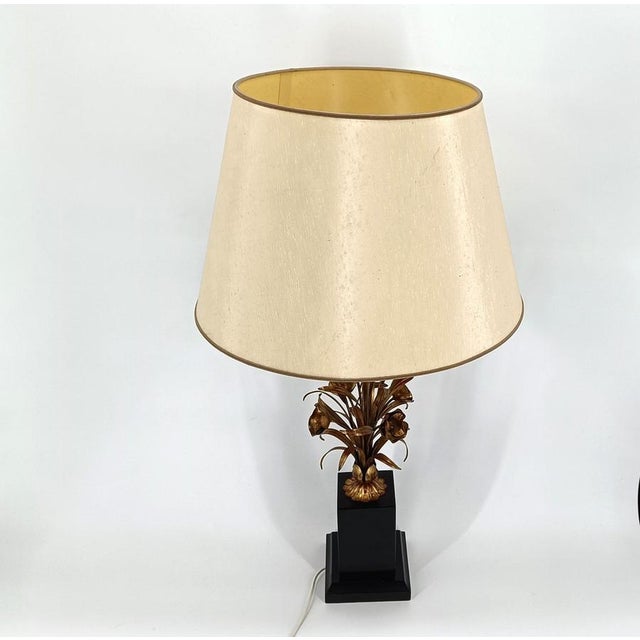 Hollywood Regency Vintage Sheaf of Wheat Table Lamp, 1960s For Sale - Image 3 of 10