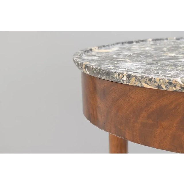 Mid 19th Century French Mahogany Side Table, 1860s For Sale - Image 5 of 9