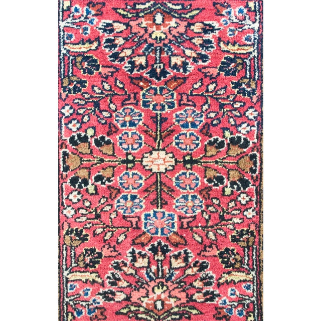 Salmon Early 20th Century Persian Lilihan Rug For Sale - Image 8 of 15