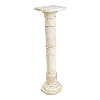 French 19th Century Marble Column Pedestal For Sale